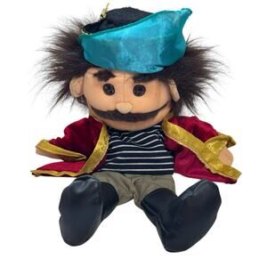 Sunny & Co Toys 2003 Pirate Hand Puppet 10” Plush Pirate Only, No Parrot Vintage